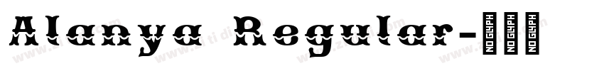 Alanya Regular字体转换